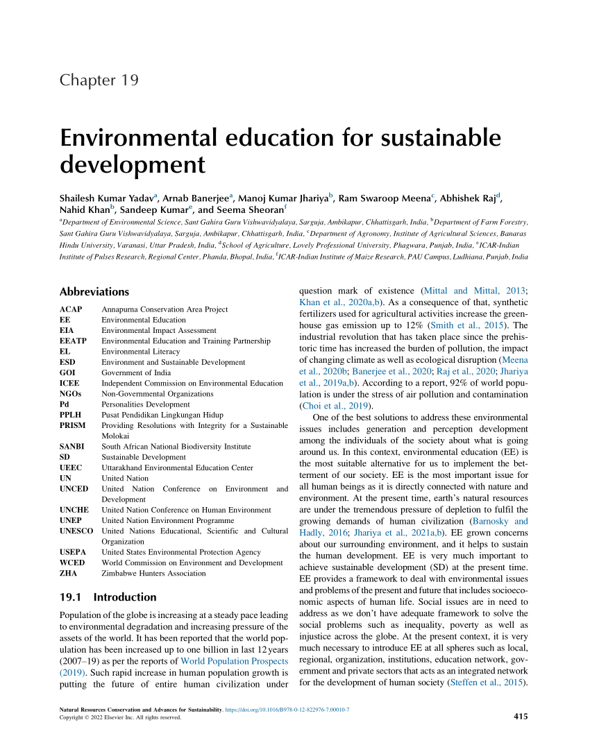 research topics on sustainable education