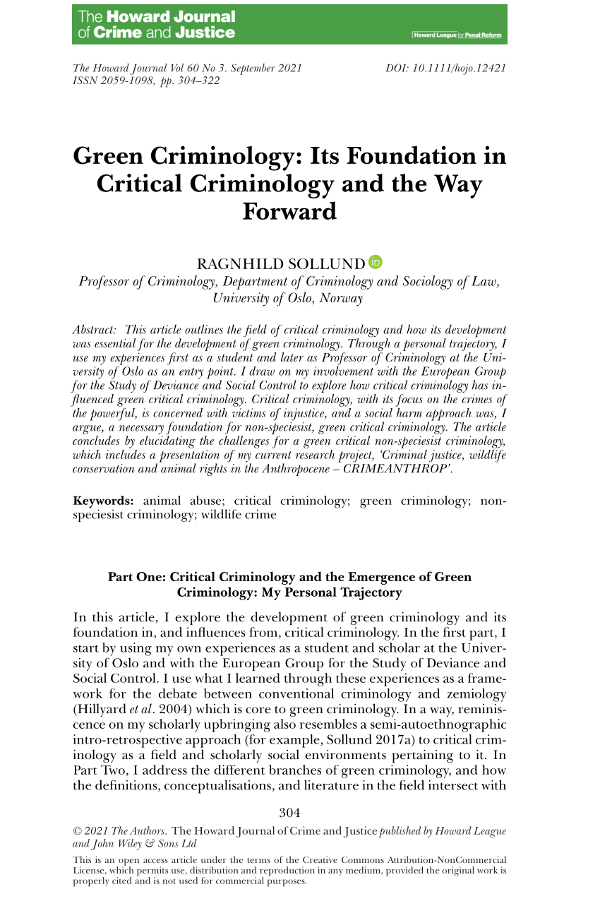 green criminology thesis