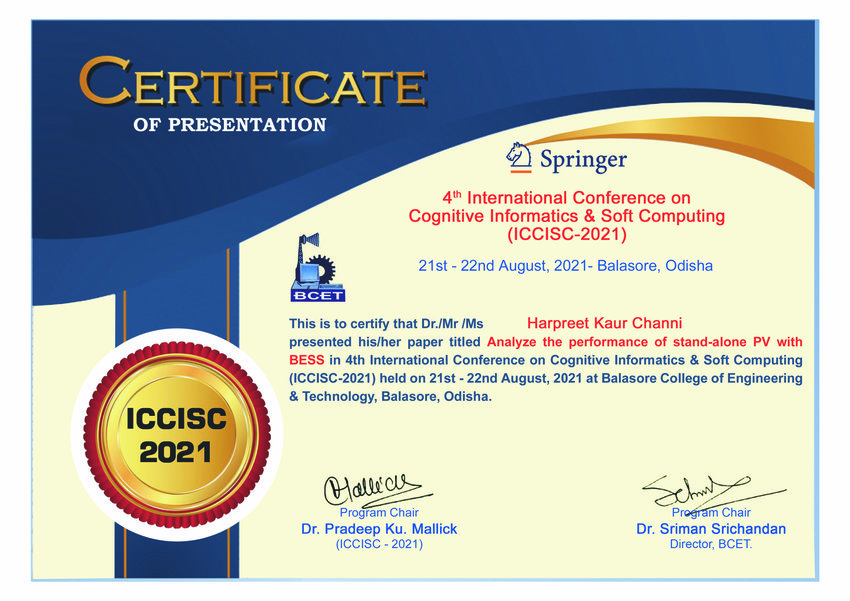 (PDF) ICCISC2021 Conference Certificate