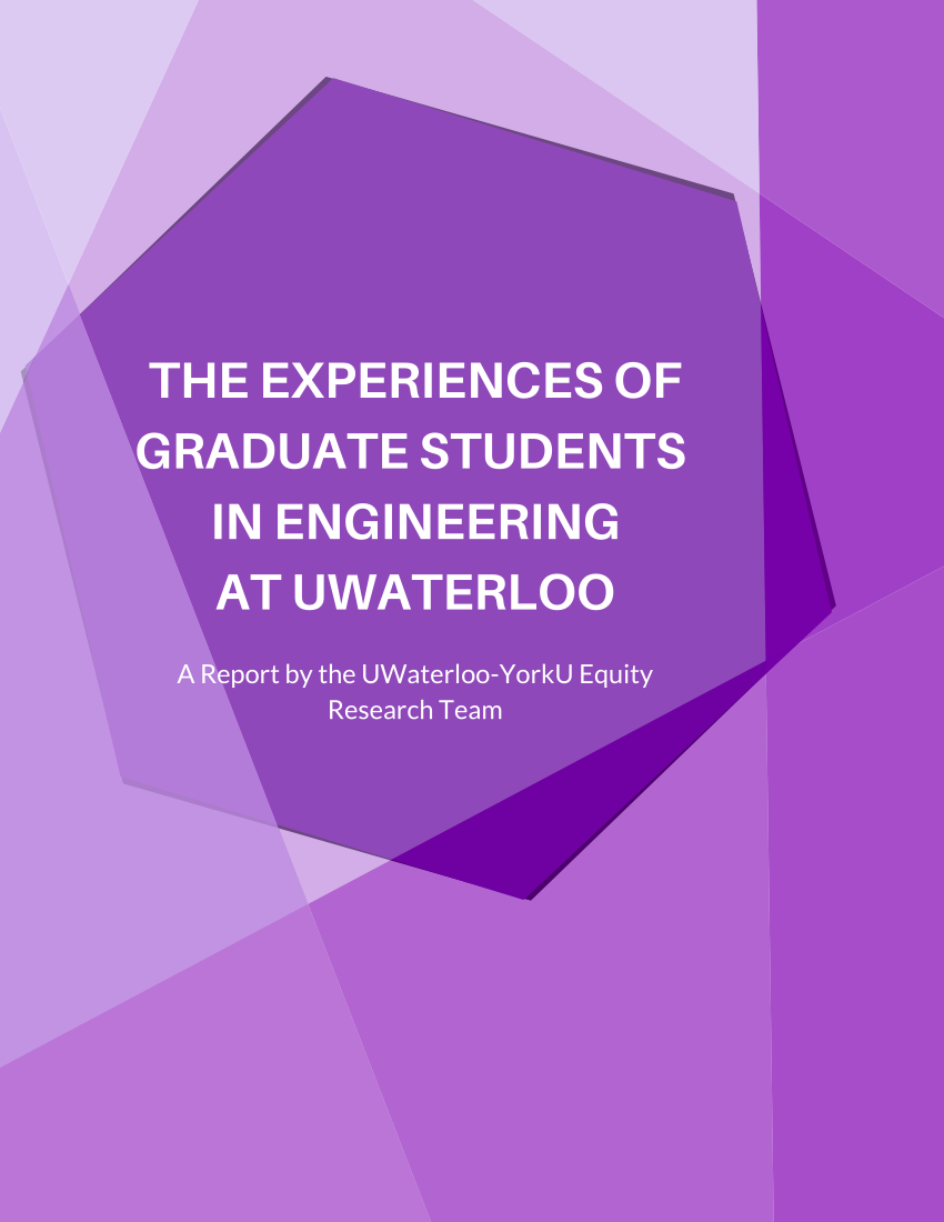 (PDF) The Experiences of Graduate Students in Engineering at UWaterloo