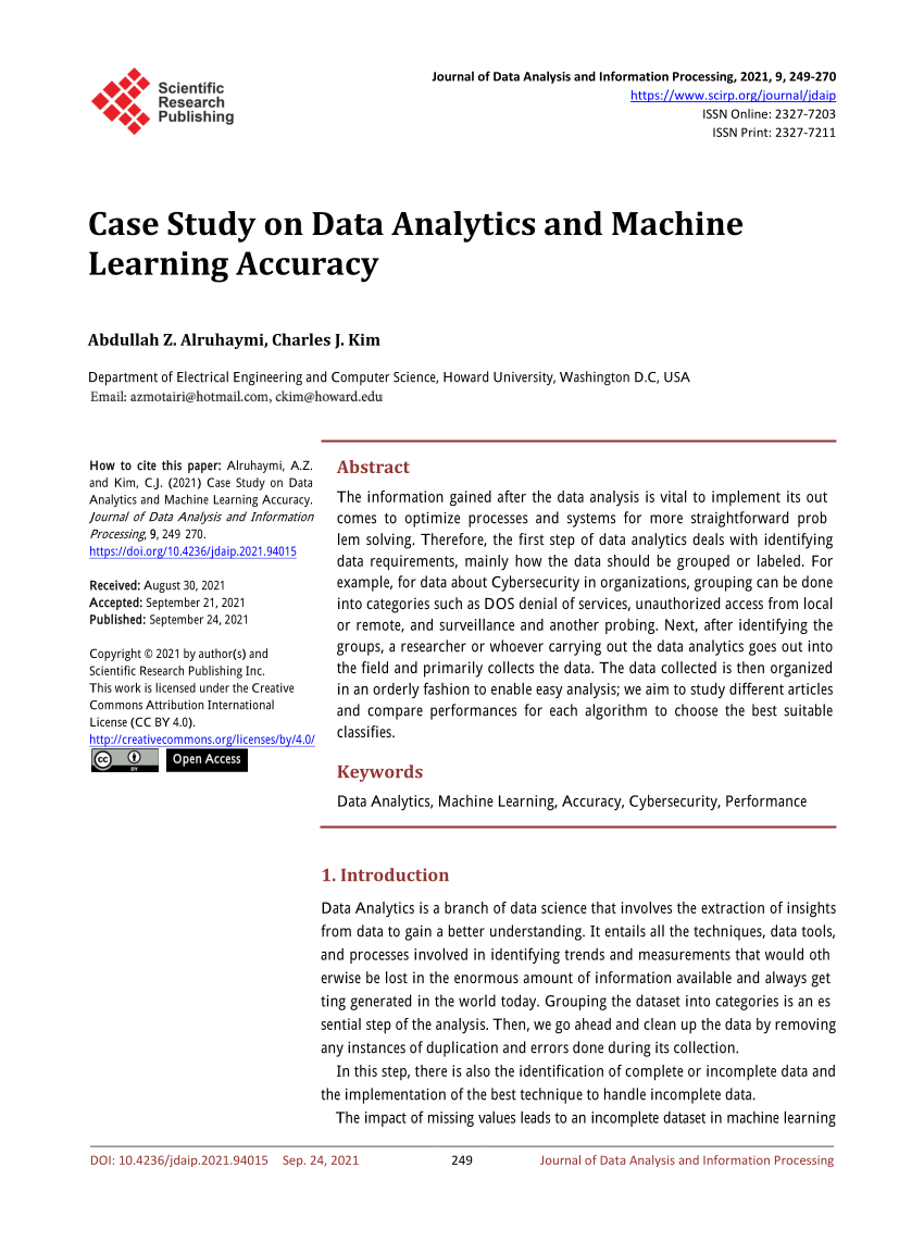 case study on data analytics