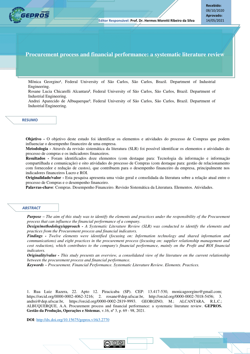 research topics on procurement pdf