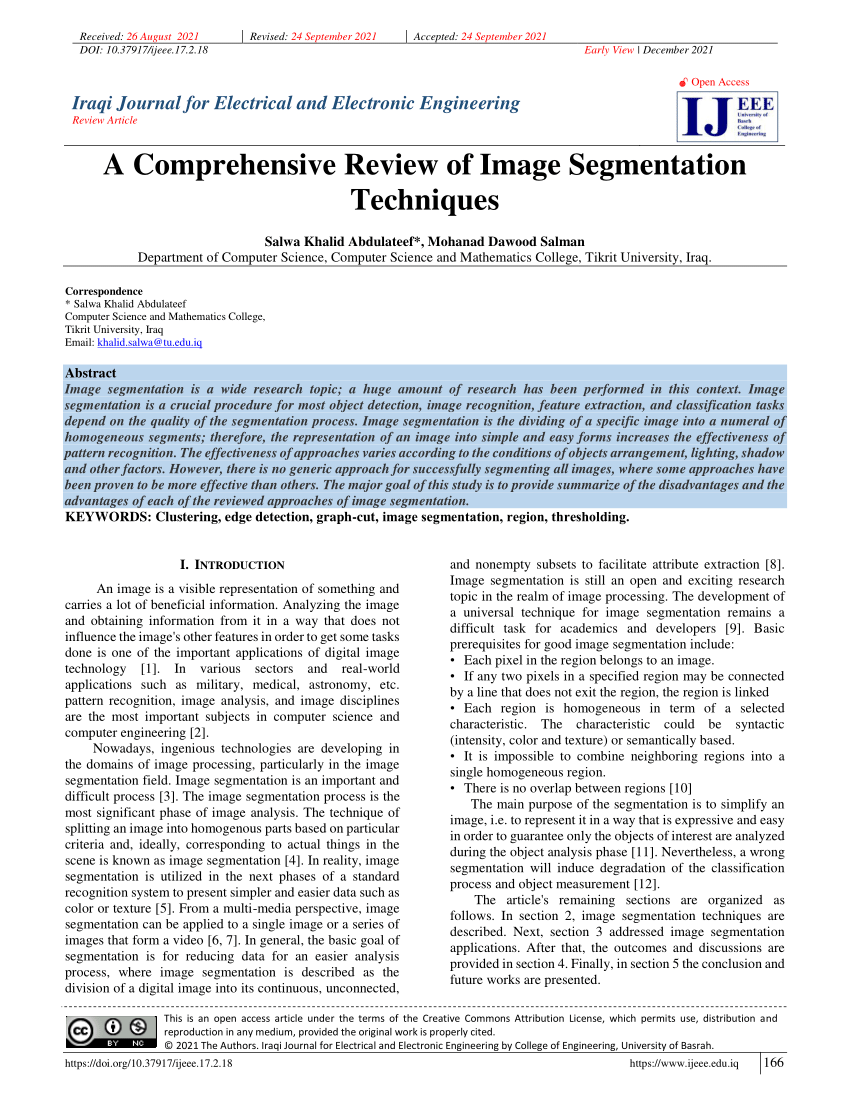 research paper on image segmentation