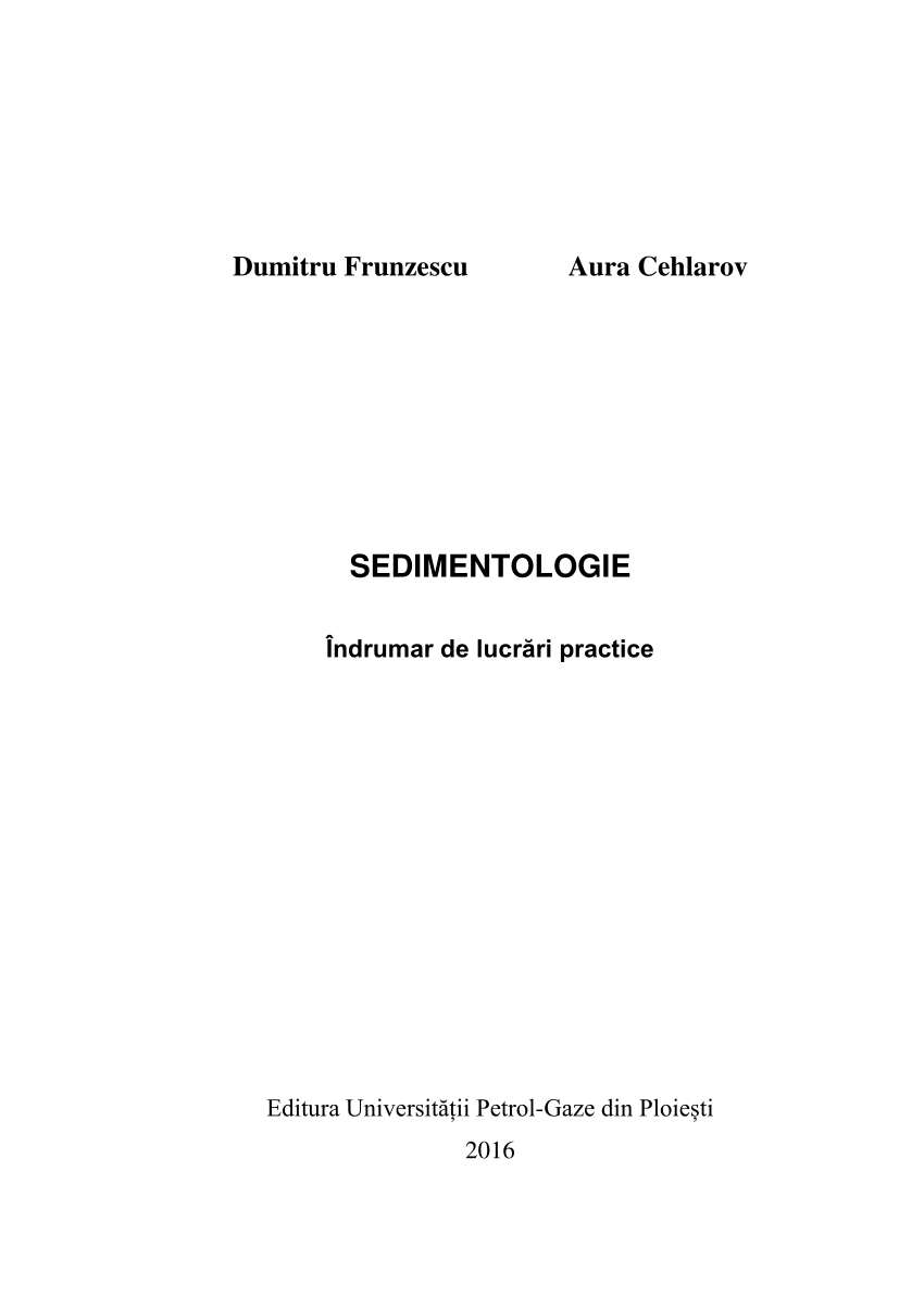 Bounty Illustrate Get injured PDF) Sedimentologie - indrumar de lucrari practice