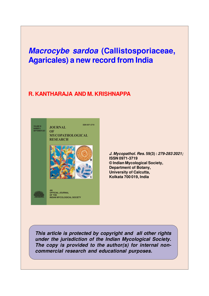 pdf-macrocybe-sardoa-callistosporiaceae-agaricales-a-new-record-from-india