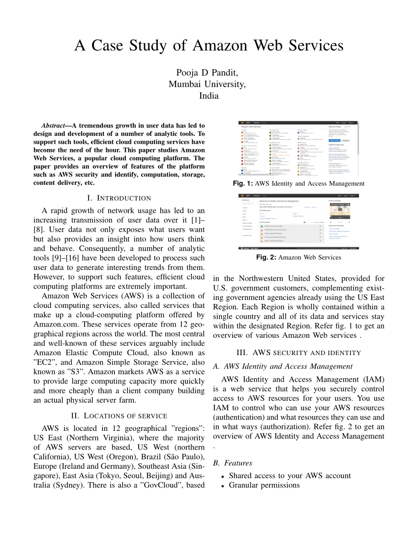 case study on amazon web services pdf