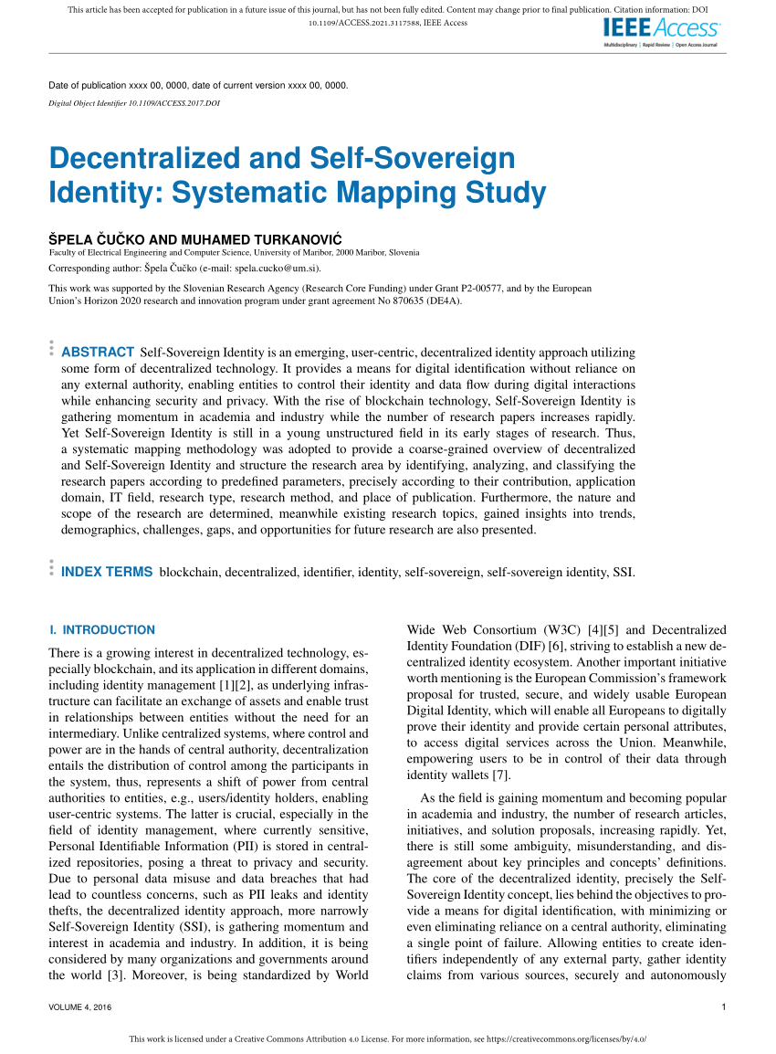 PDF] Self-Sovereign Identity for Trust and Interoperability in the