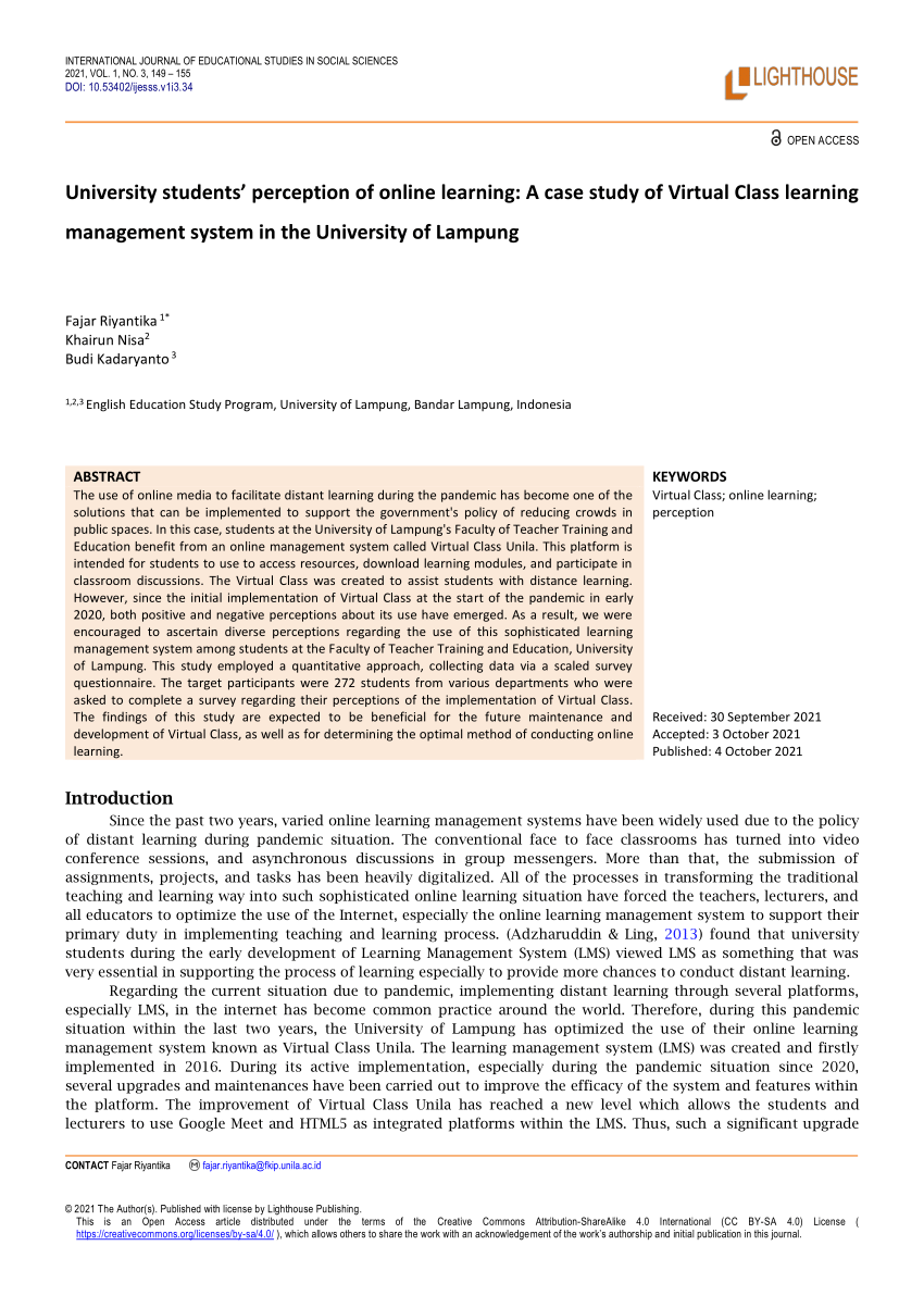 case study on online teaching