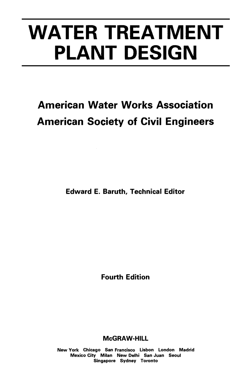 design of water treatment plant research paper