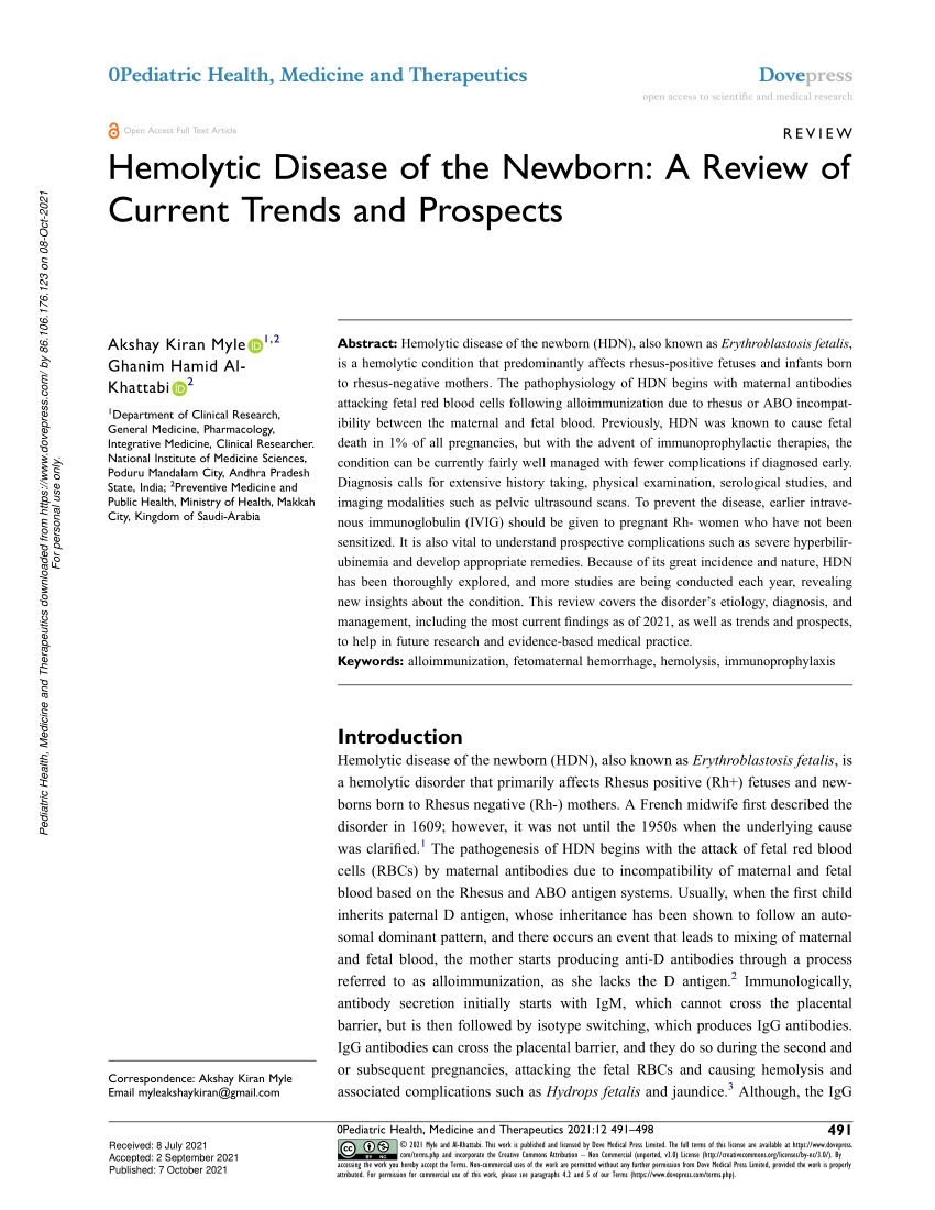 research article on newborn