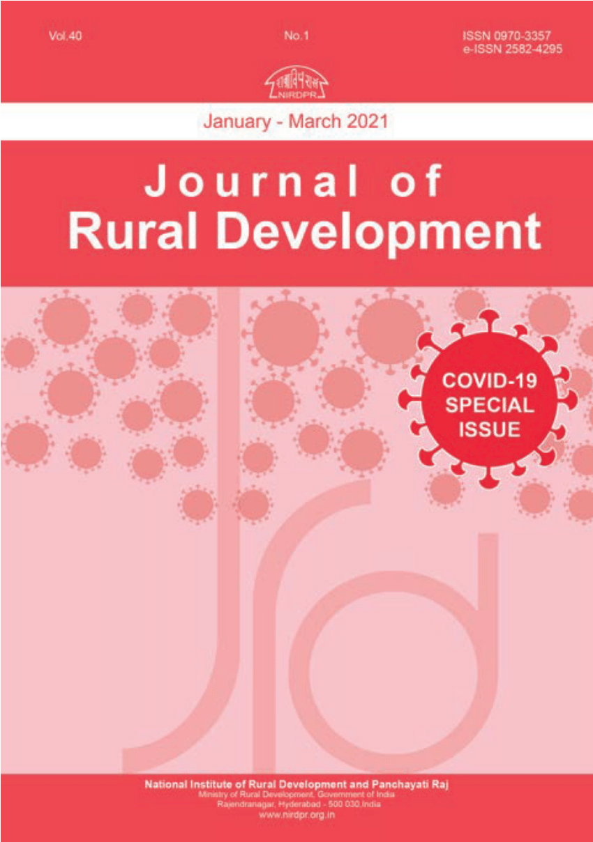 Pdf Journal Of Rural Development 3467