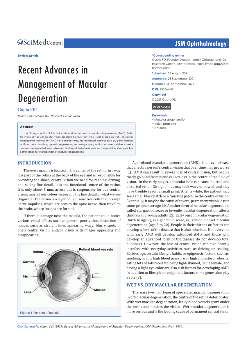 dissertations on macular degeneration