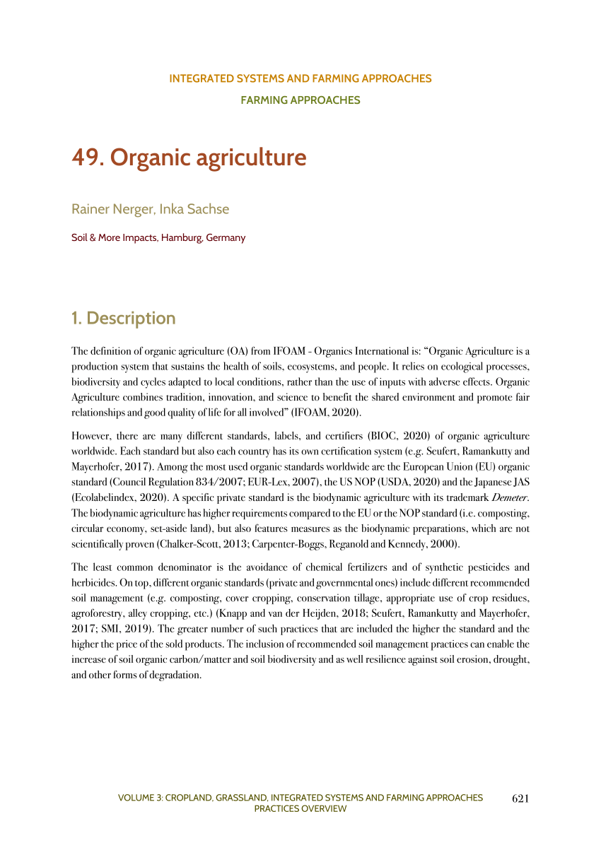 research paper for organic farming