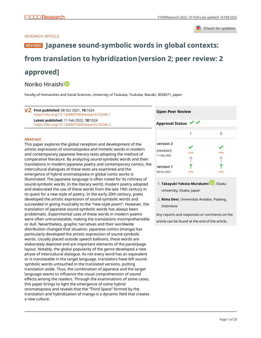 Japanese sound-symbolic words in global contexts