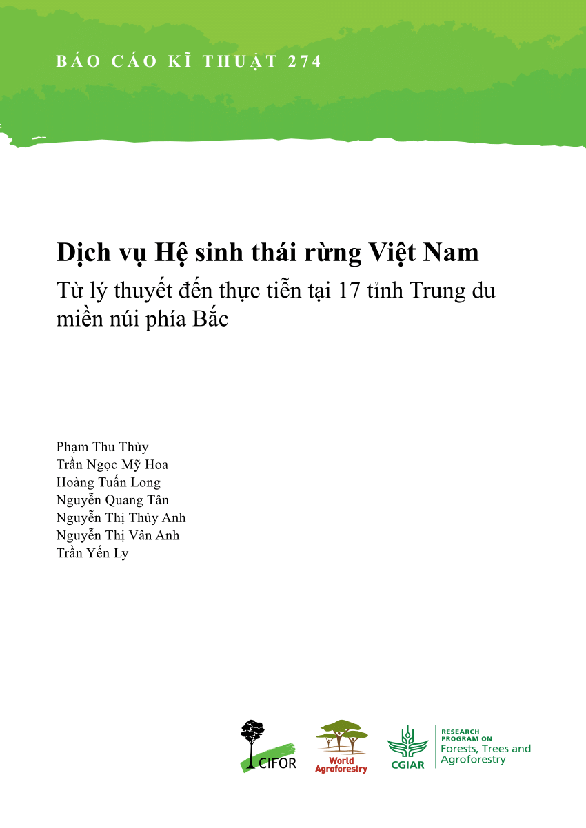 PDF) Dịch vụ Hệ sinh thái rừng Việt Nam: Từ lý thuyết đến thực 