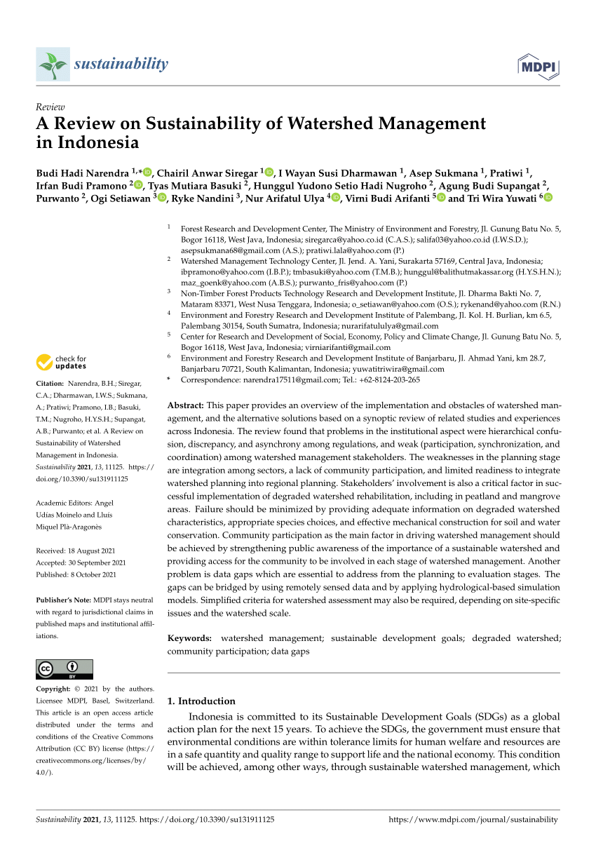 research paper watershed management