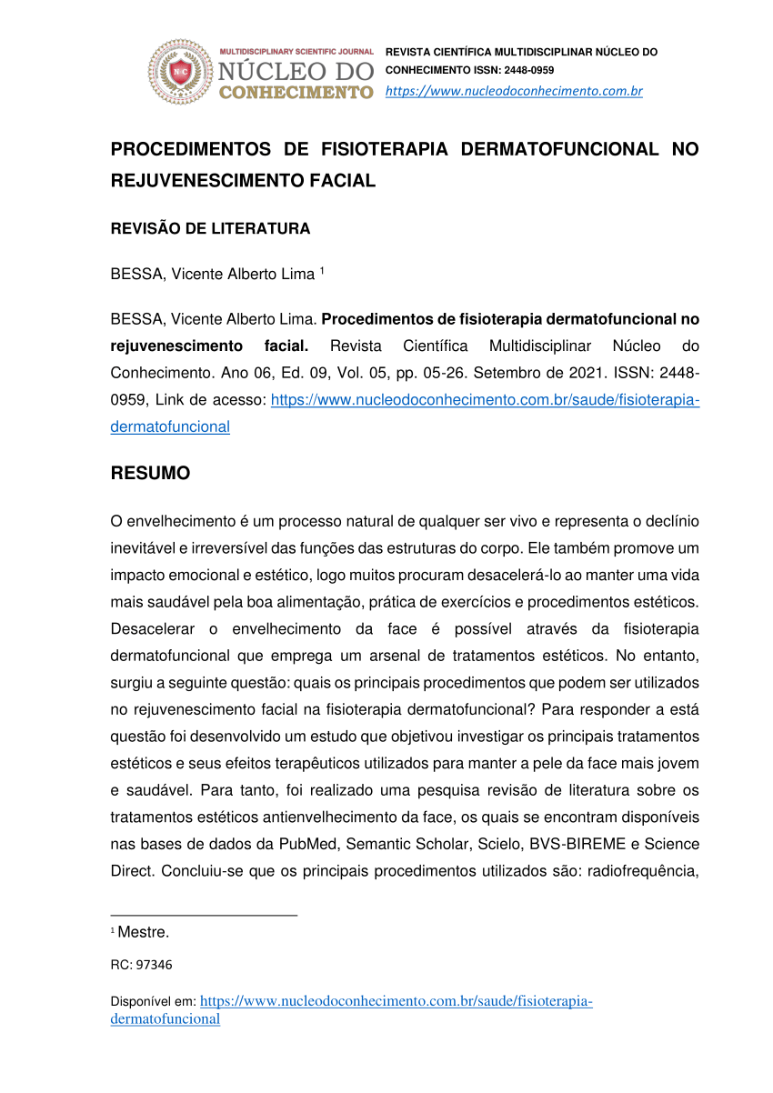 Resumo Dermatofuncional 2 - Fisioterapia