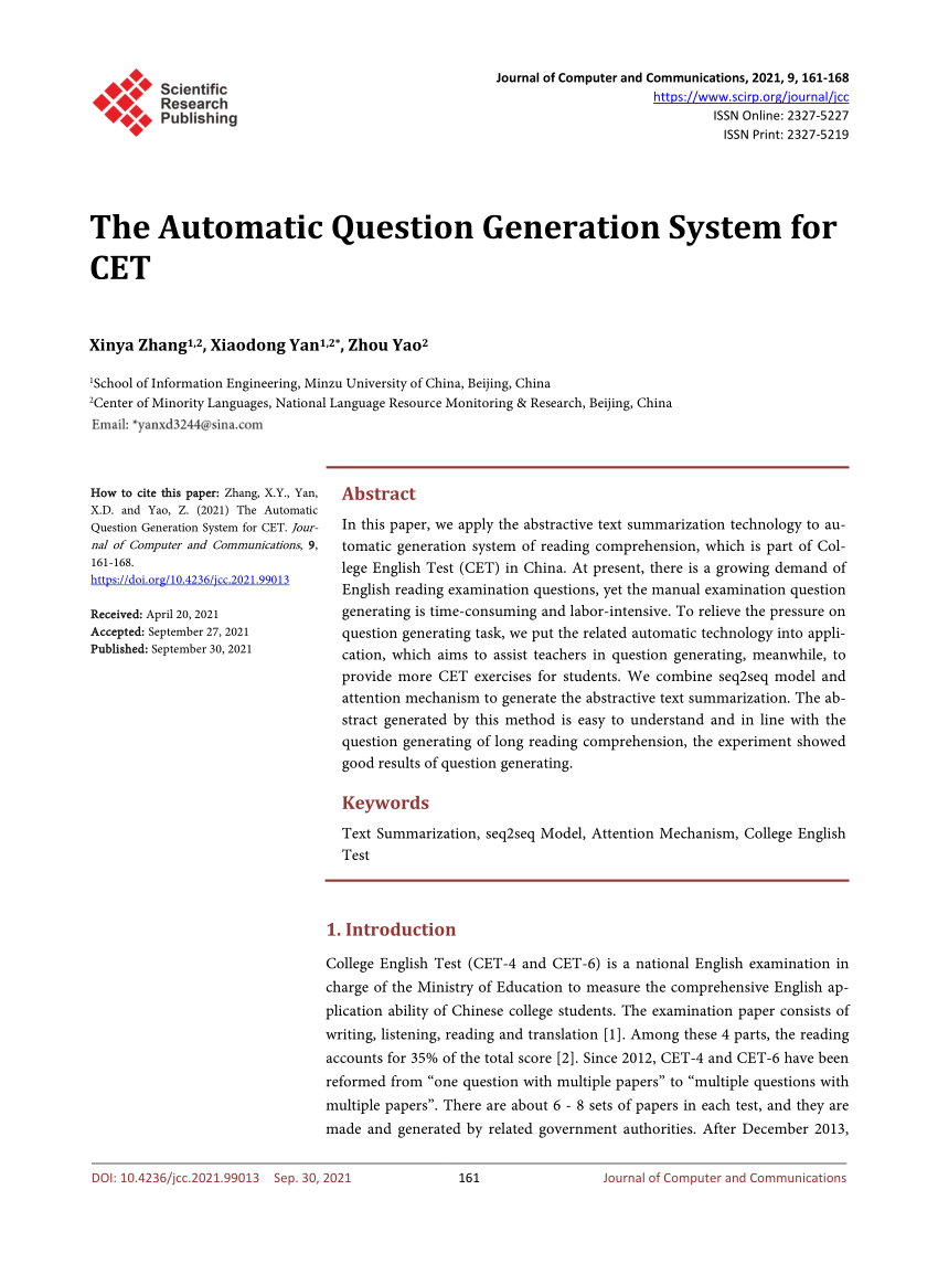 a systematic review of automatic question generation for educational purposes