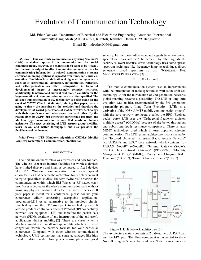 evolution of information and communication technology essay