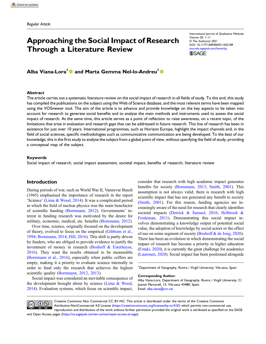 review of literature social science research