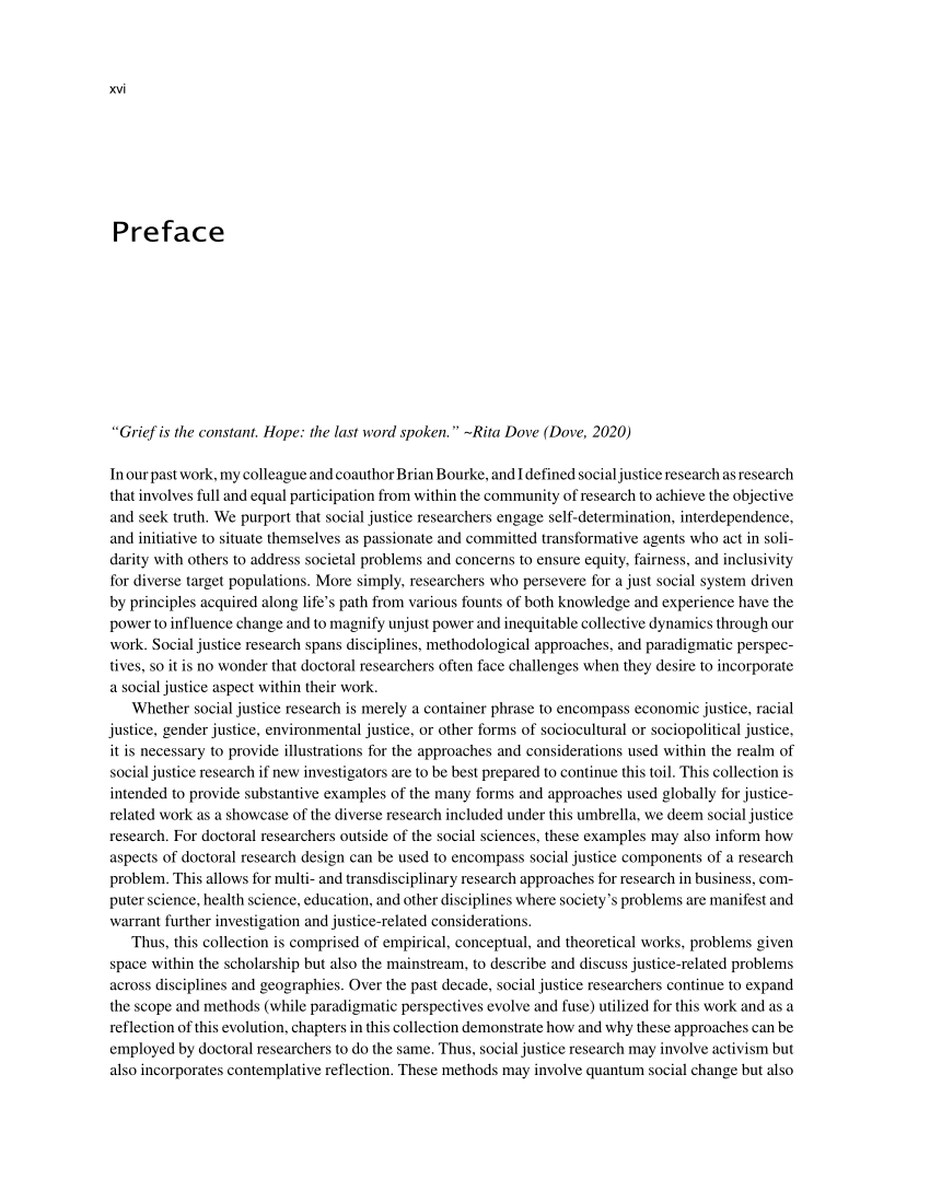 social justice research paper pdf