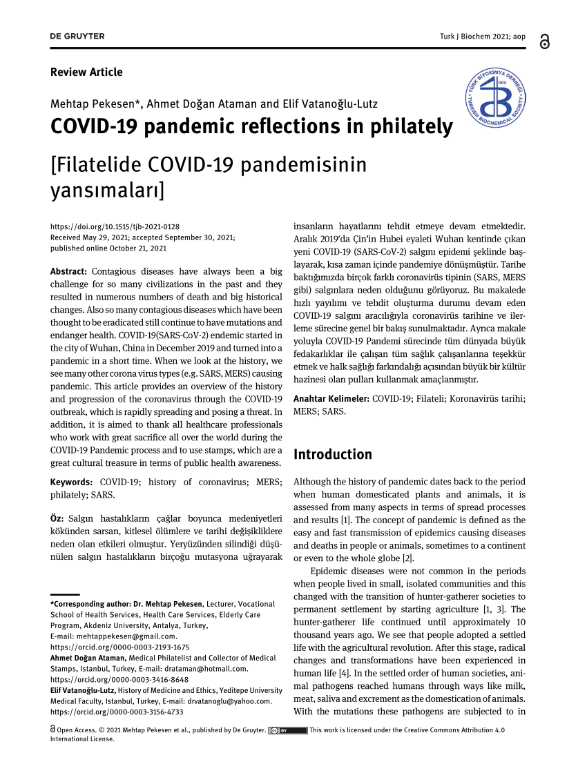pdf covid 19 pandemic reflections in philately