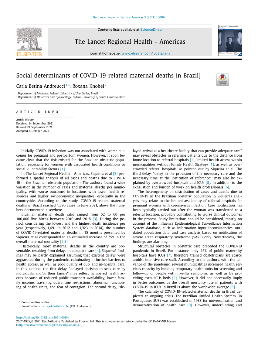 Impact of COVID-19 pandemic in the Brazilian maternal mortality