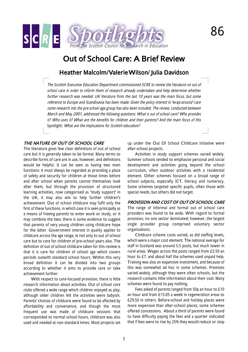 pdf-86-out-of-school-care-a-brief-review