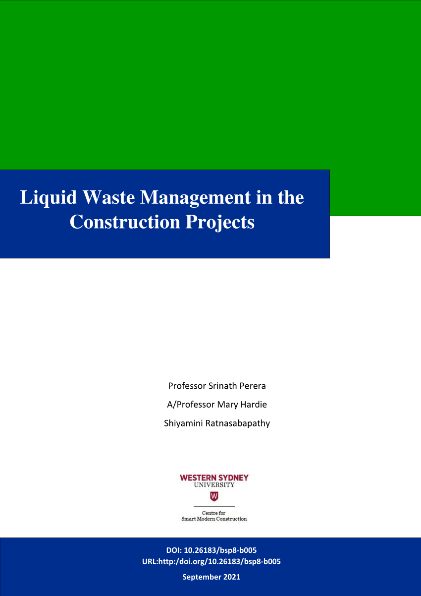 thesis on liquid waste management