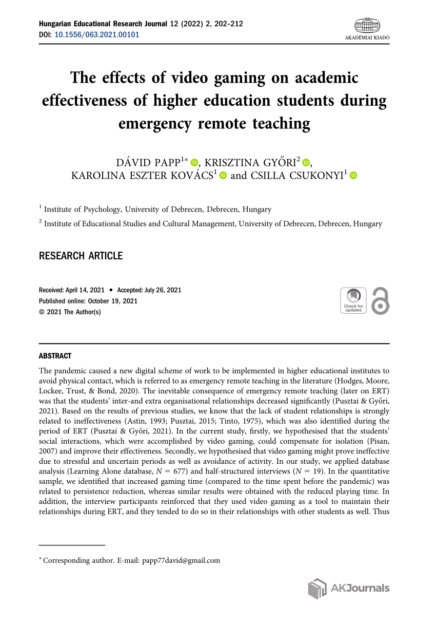 PDF] Online-only friends, real-life friends or strangers? Differential  associations with passion and social capital in video game play