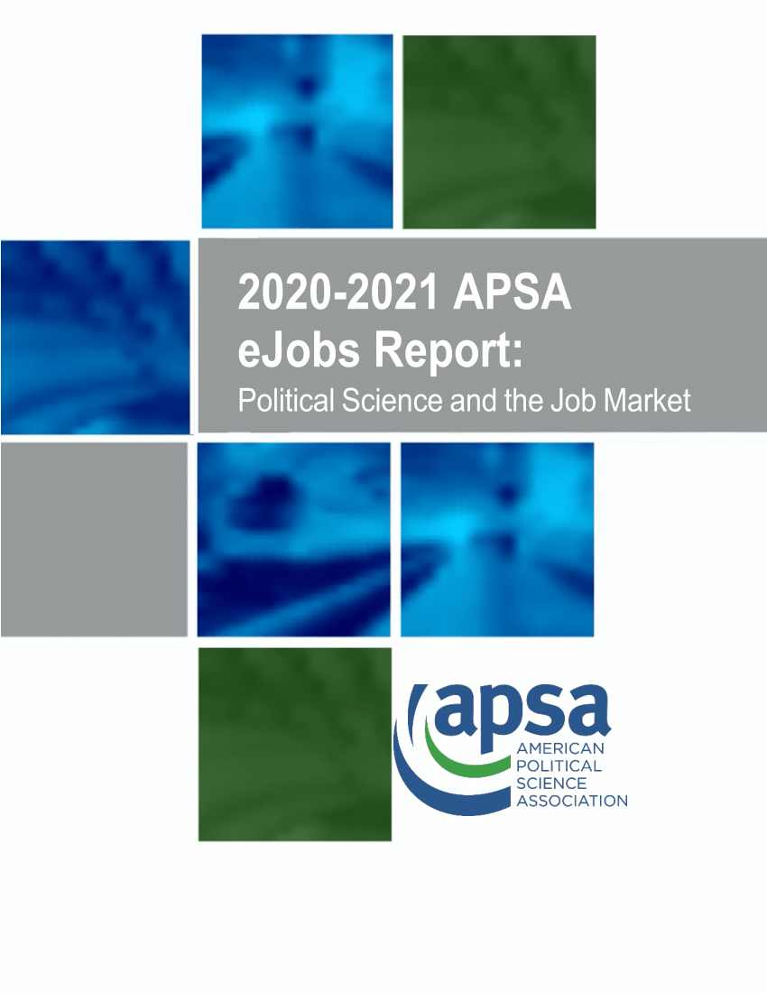 (PDF) 20202021 APSA eJobs Report the Political Science Job Market