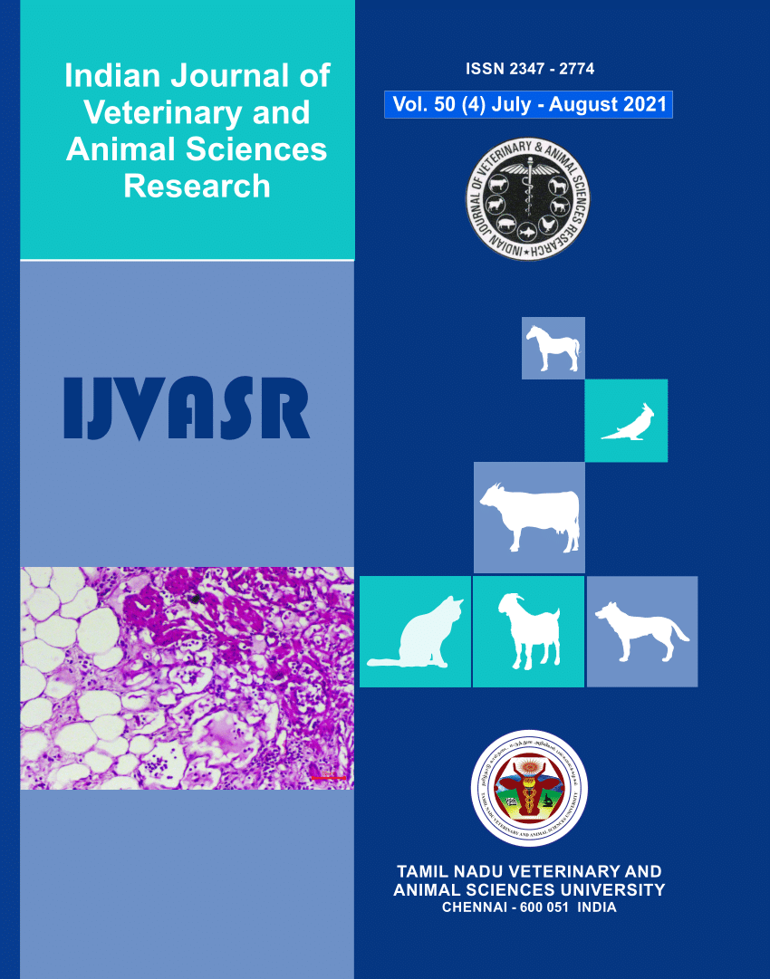 PDF) Indian Journal of Veterinary and Animal Sciences Research TAMIL NADU  VETERINARY AND ANIMAL SCIENCES UNIVERSITY IJVASR