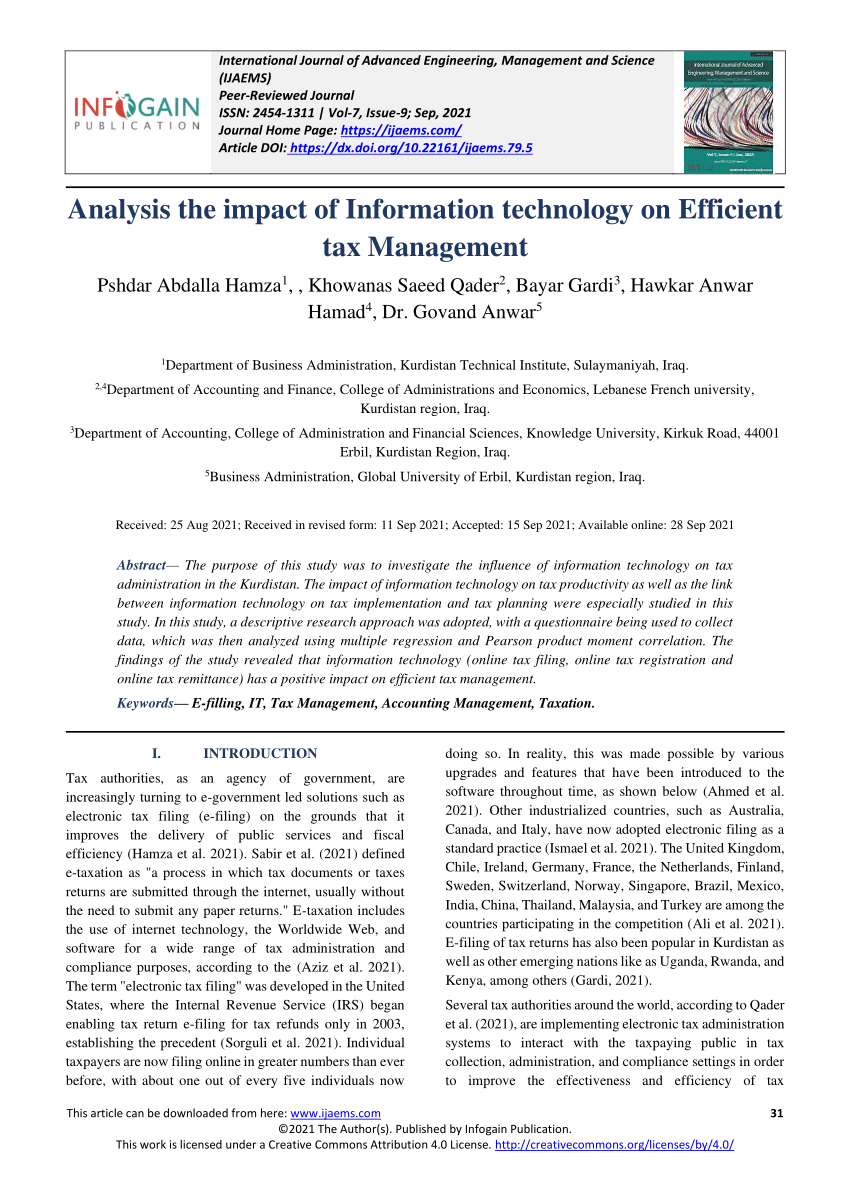 thesis on impact of information technology