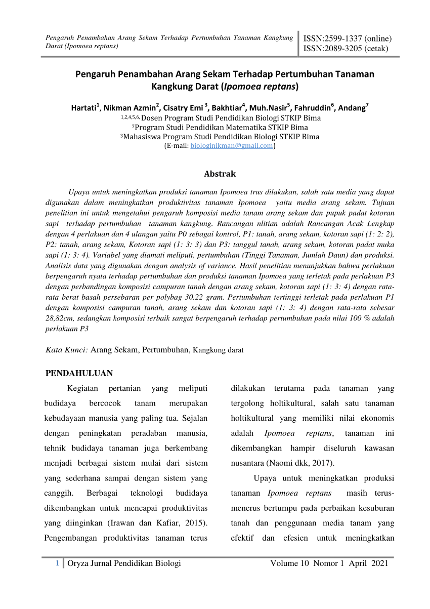 research study about kangkong