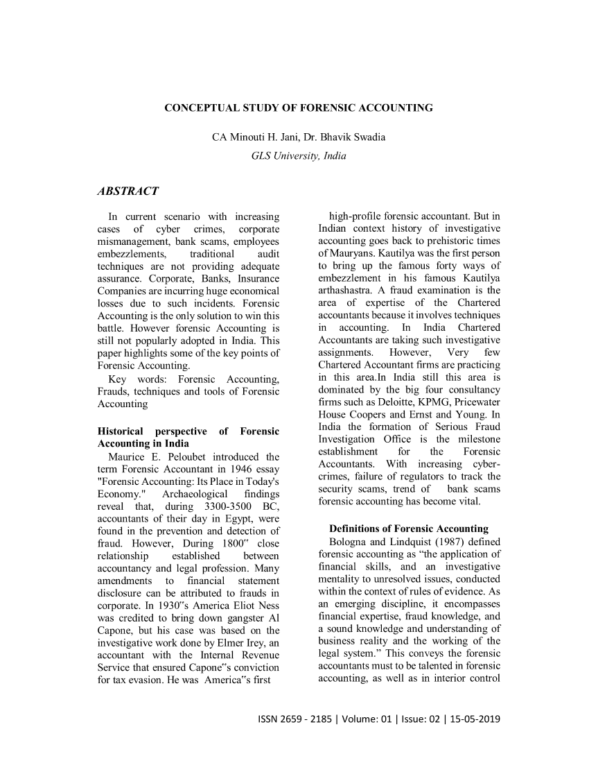 phd thesis on forensic accounting