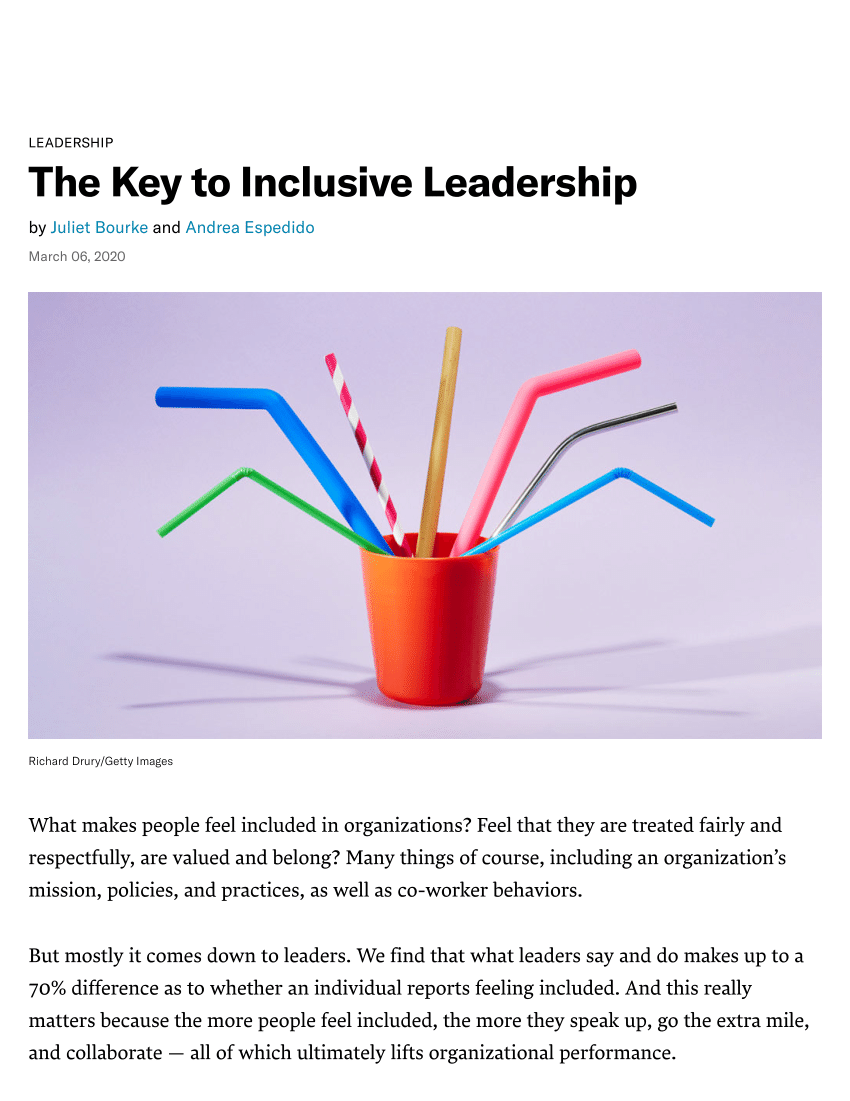 inclusive leadership case study