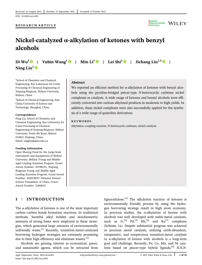 Nickel-Catalyzed Alkylation of Amide Derivatives