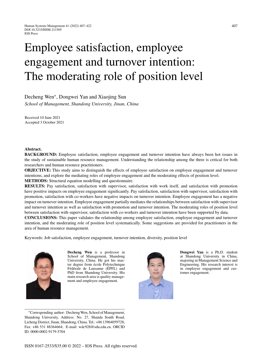 thesis on employee engagement job satisfaction