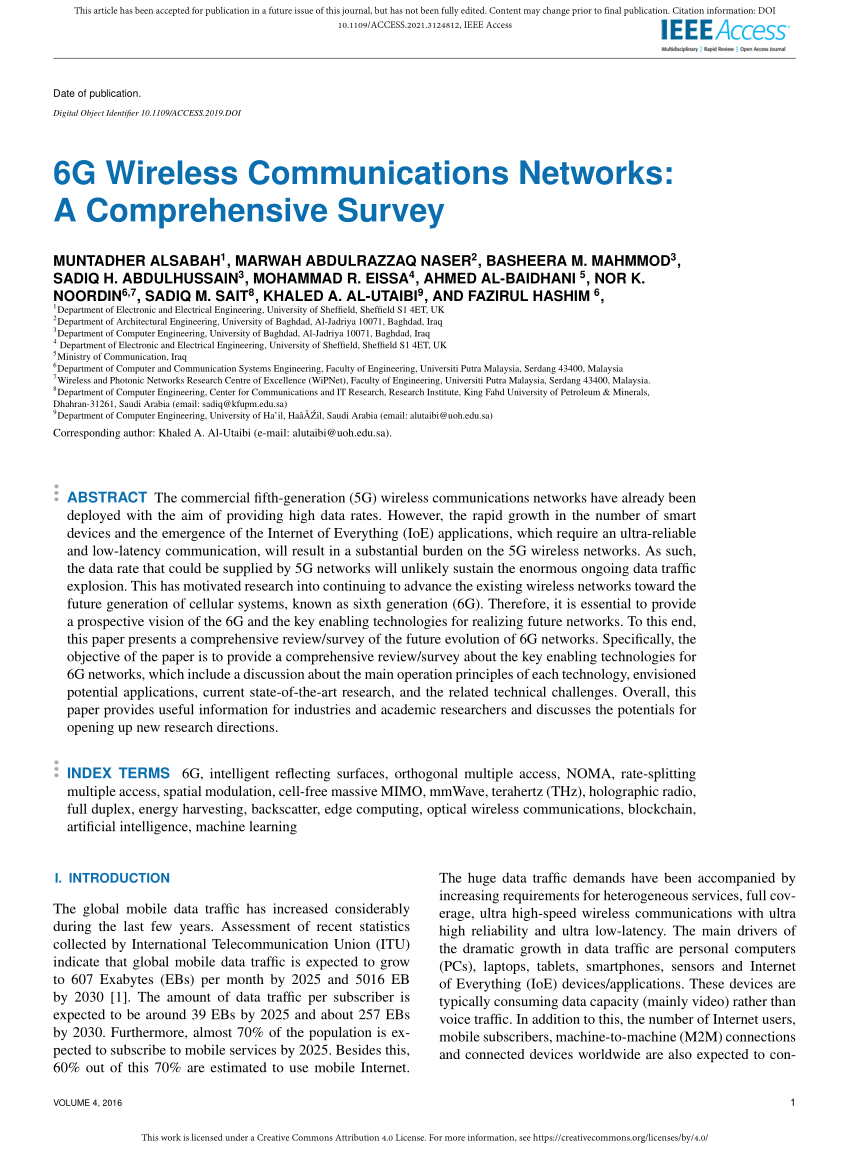 research papers based on wireless communications
