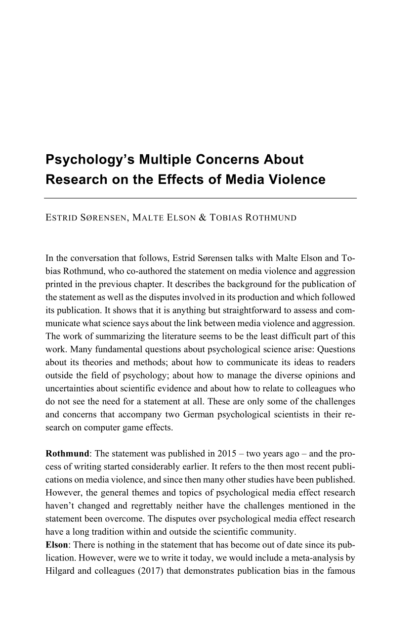 research questions on media violence