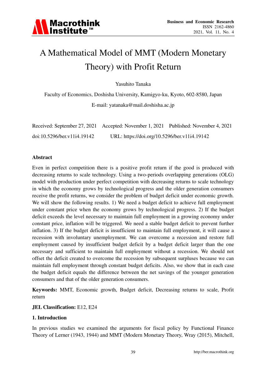 Keynesian Economics and Price Theory: Re-orientation of a Theory of  Monetary Economy