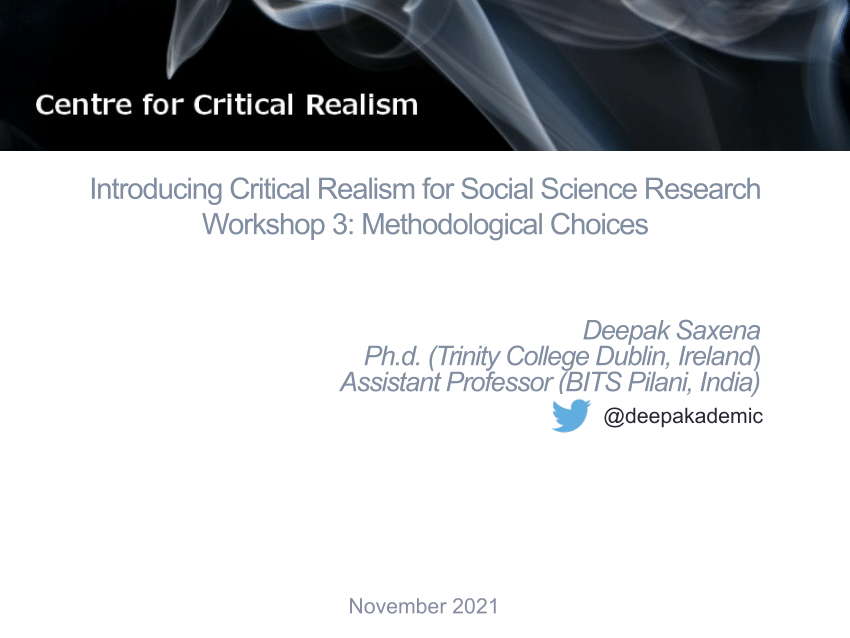critical realism research methods sociology