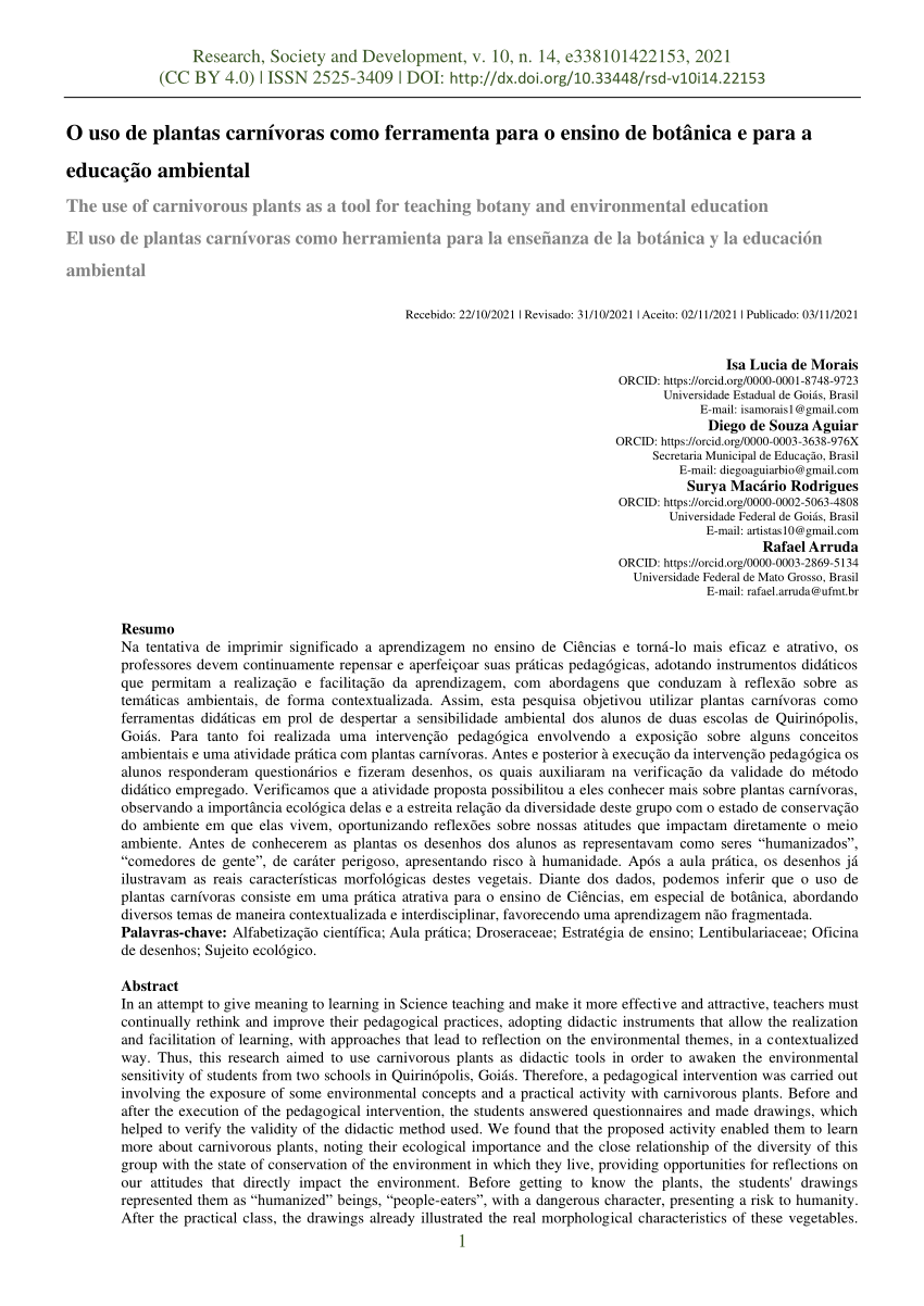 PDF) BIO V: APLICATIVO PARA O ENSINO DE BOTÂNICA NAS ESCOLAS DO CAMPO