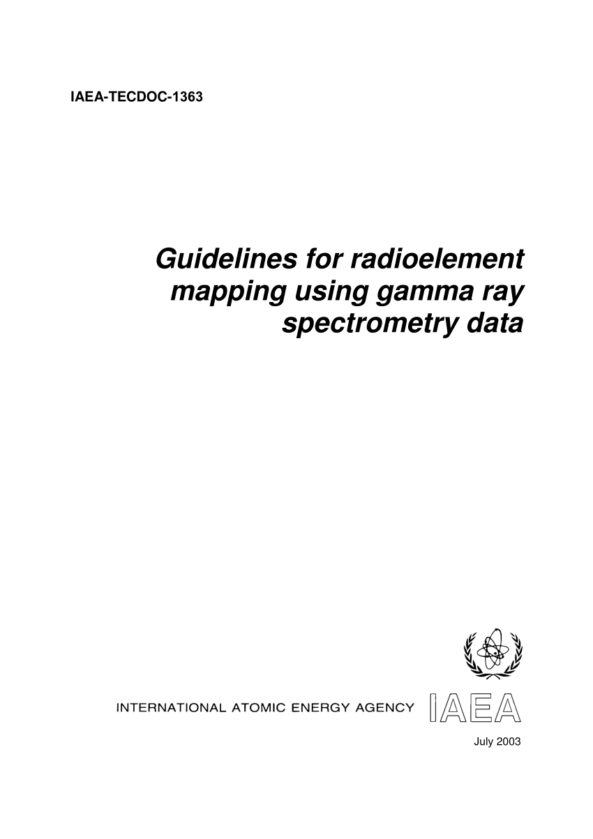 (PDF) Guidelines for radioelement mapping using gamma ray spectrometry data