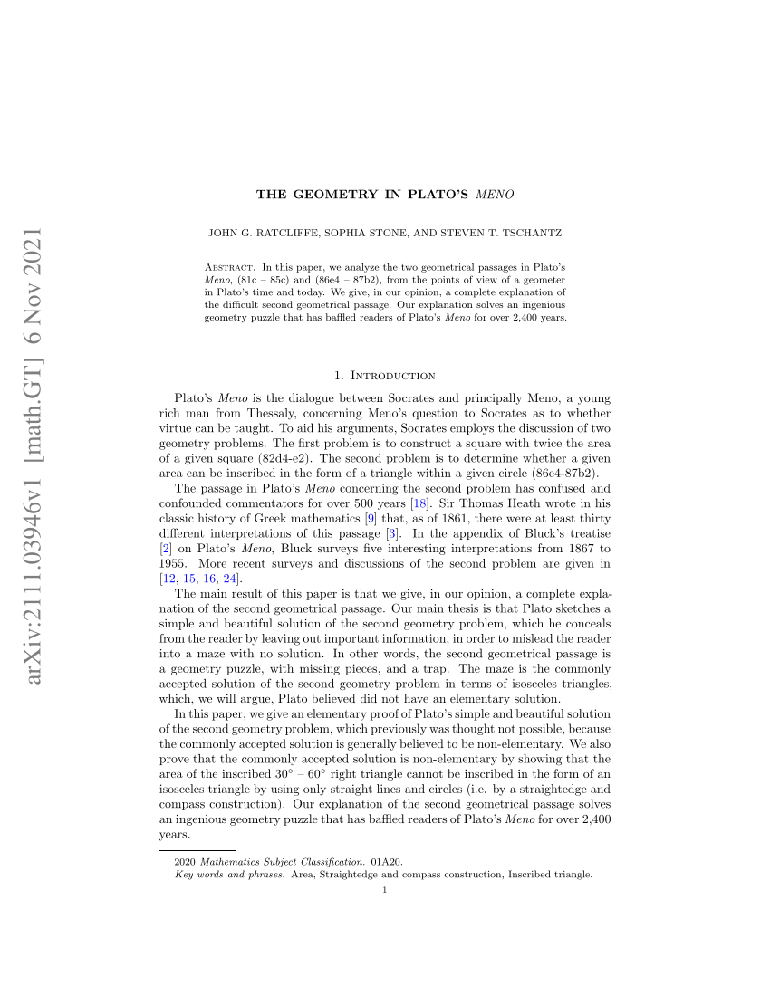 Geometrie Sacree, PDF, Pythagore