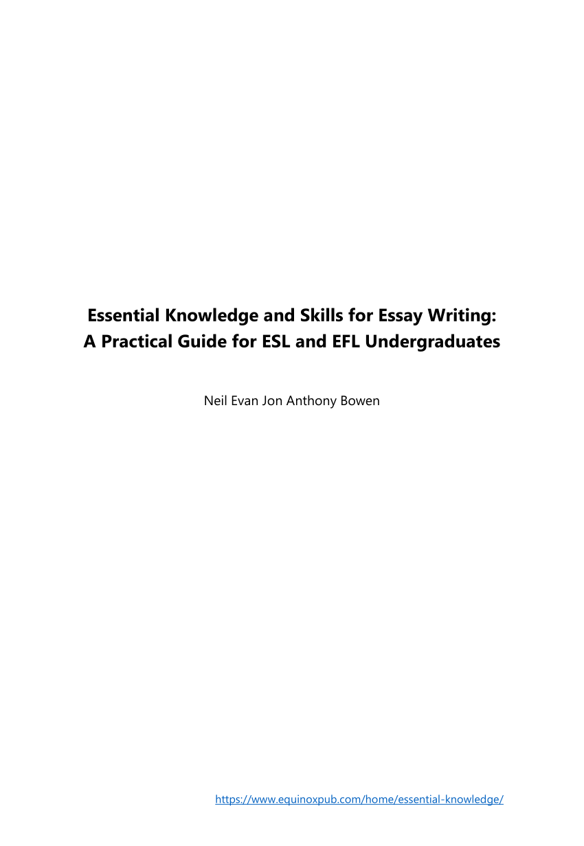 essay writing book pdf