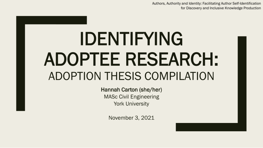 adoption thesis