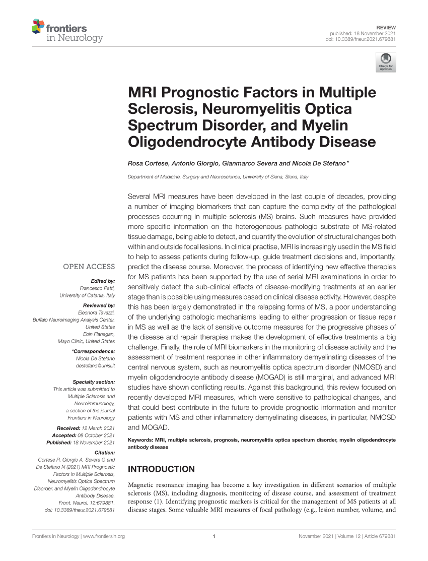 Imaging Surrogates of Disease Activity in Neuromyelitis Optica Allow  Distinction from Multiple Sclerosis