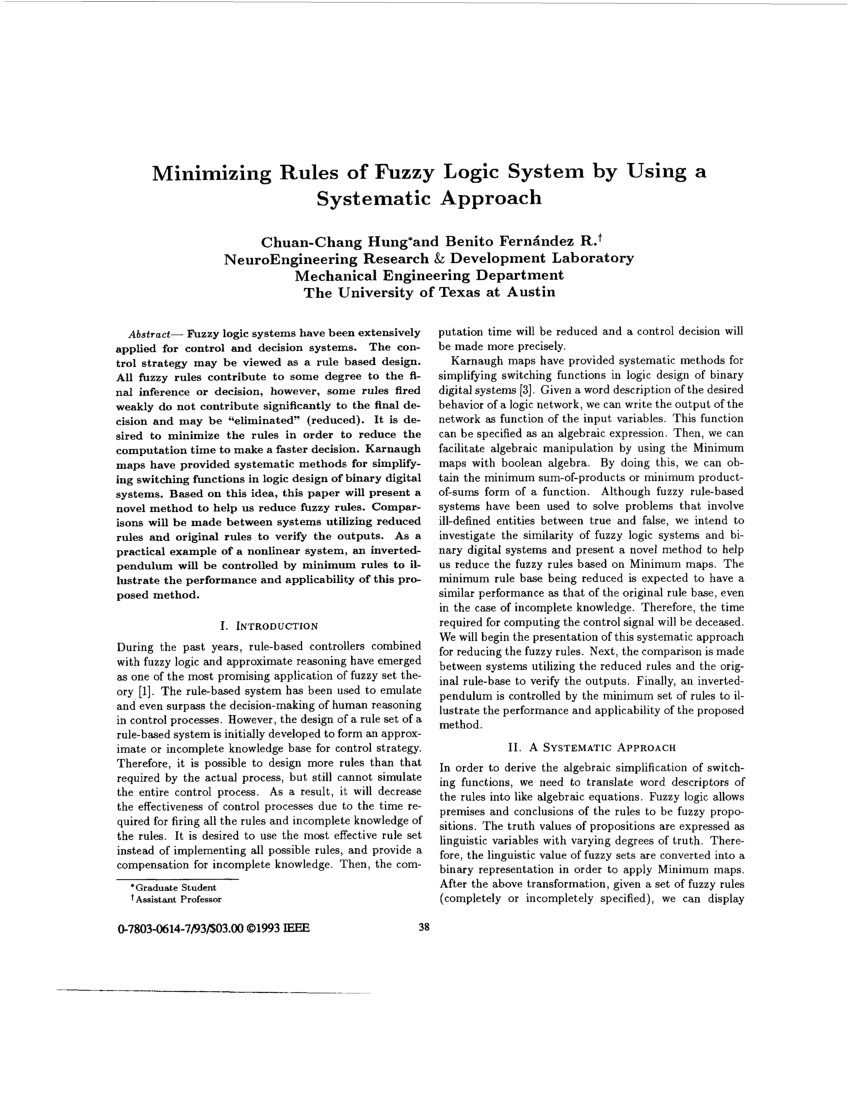 research paper on fuzzy logic pdf