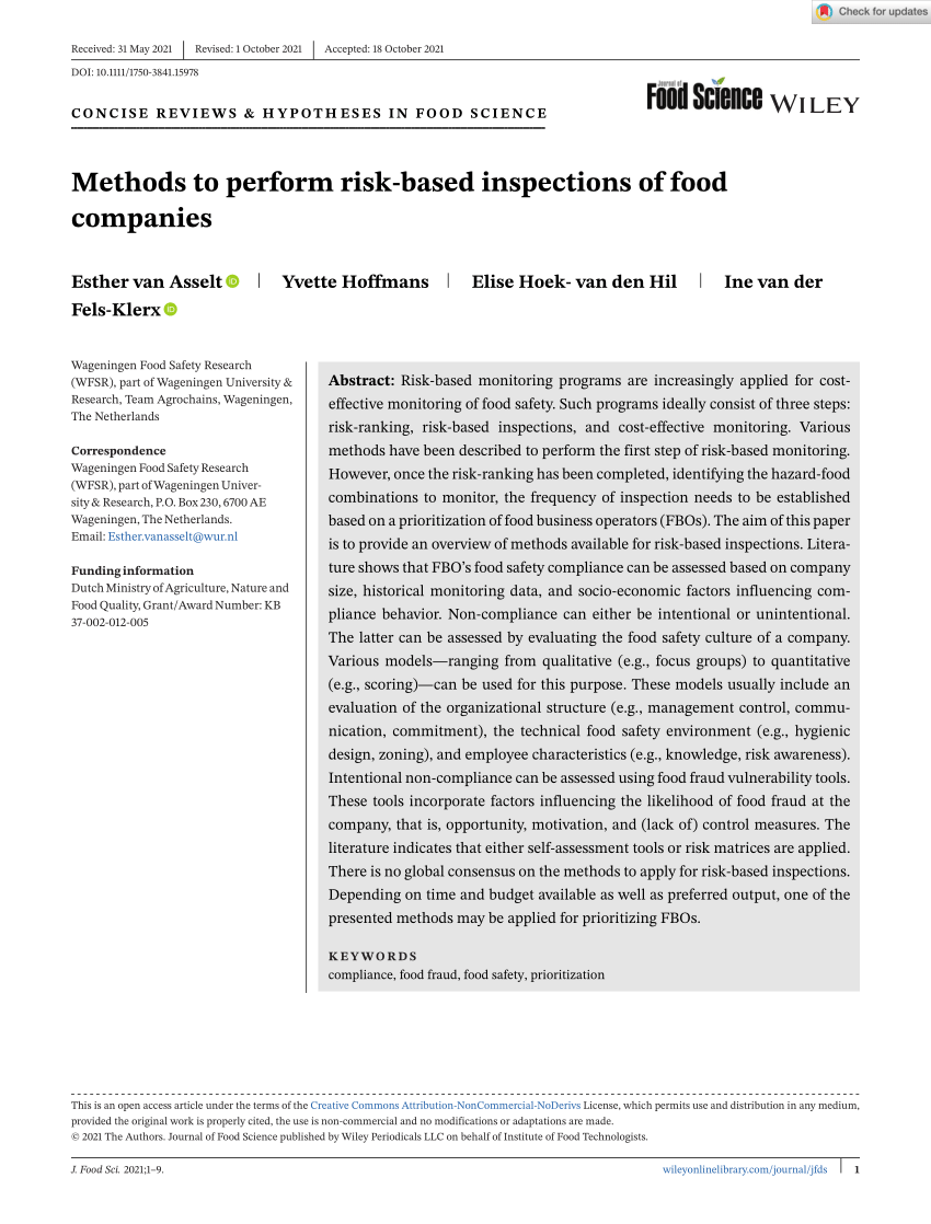 pdf-methods-to-perform-risk-based-inspections-of-food-companies